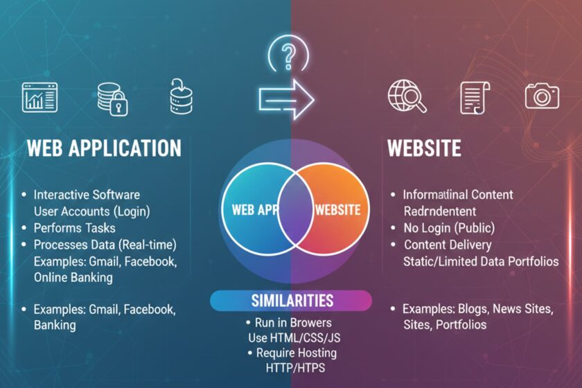 Difference Between Web Application and Website