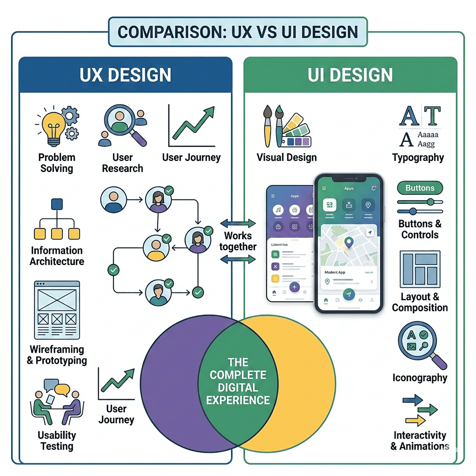 UI vs UX: What’s the Difference Between UI & UX Design? 1 UI vs UX